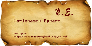 Marienescu Egbert névjegykártya